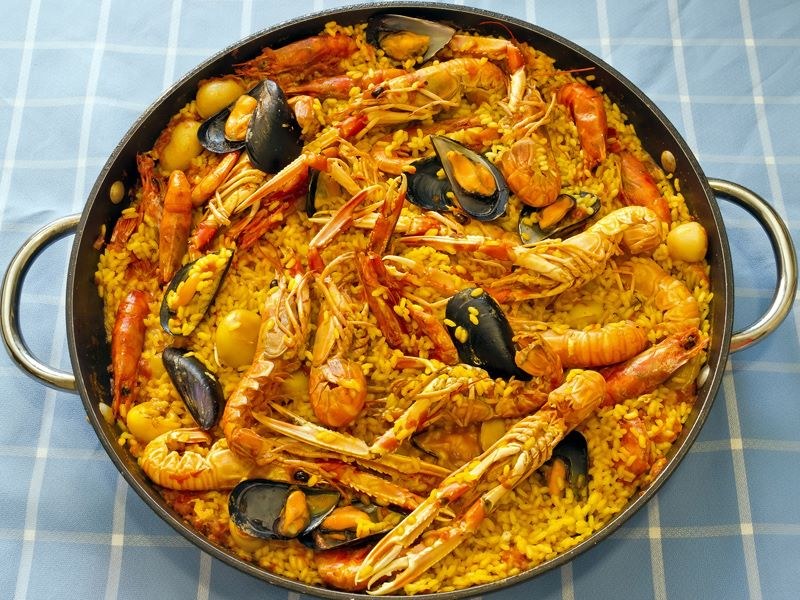 Paella ai frutti di mare